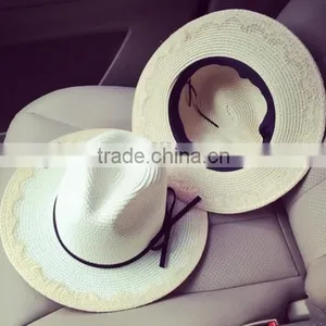 2016 Professional Factory Sale Handmade Straw Hats Boutique Shop New Arrived Women Straw Hat Wholesale thumbnail-2