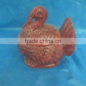 Ceramic Turkey Pot thumbnail-1