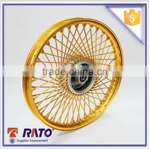 Chinese High Quality 17 Inch Double Disc Brake Motorcycle Golden Wheel thumbnail-1