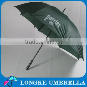 31"green Manual Open Straight Golf Umbrella With Logo thumbnail-1