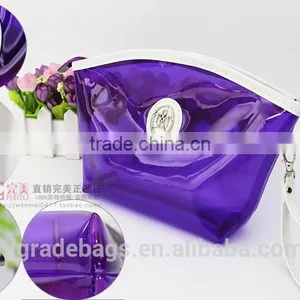 Purple Clear Cosmetic Bag thumbnail-4