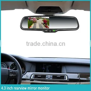 4.3 Inch Rearview Mirror Monitor, Car Rear Camera and Parking Sensor Display Bluetooth thumbnail-5