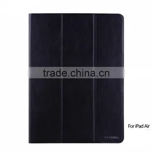 Chinese OEM PU 3 Folds Tablet pc Leather Stand Case for IPad Air 2 thumbnail-2