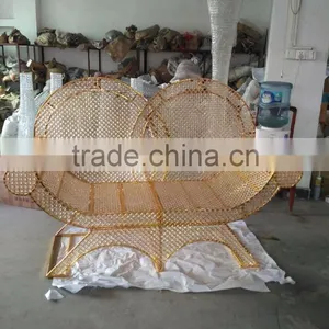 Elegant New Design Bride and Groom Chairs, Wedding Chairs for Bride and Groom Sofa Chair thumbnail-1