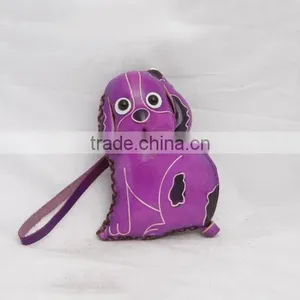 Handmade Leather Large Dog Coin Purse thumbnail-4