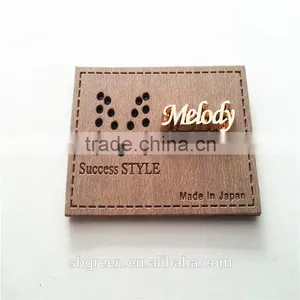 Well-known PU Leather Patch With Shiny Metal Logo Letters thumbnail-2
