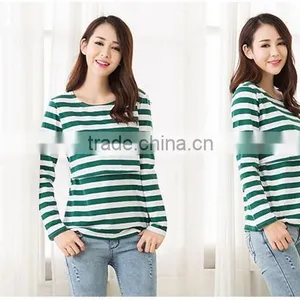 Long Sleeves Nursing Wear Breastfeeding Top for Pregnant Women thumbnail-3
