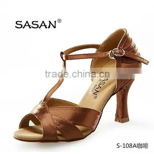 Classic Woman Satin Salsa Dance Shoes S-108 thumbnail-1