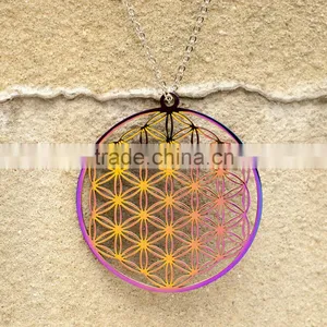316l Stainless Steel Jewelry Flower of Life Pendant Wholesale thumbnail-1