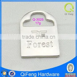 Q-3025 Bag Accessory Metal Label Nickel Fashion Bag Shape Design thumbnail-1