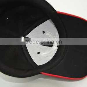 Wholesale Custom Black Sport Baseball Hat 6 Panel Baseball Caps thumbnail-6