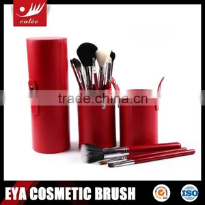 Fashional Professional Cosmetic Brush Set With Red Cylinder Pouch thumbnail-1