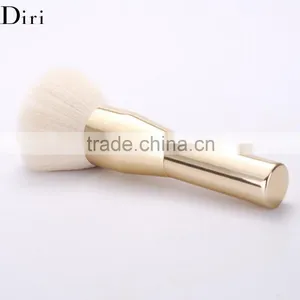 Stylish Single Face Foundation Brush Shiny Silver Handle thumbnail-4
