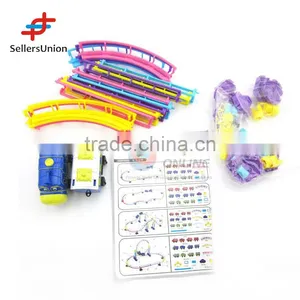 2016 No.1 Yiwu Agent Hot Sale Commission Sourcing Agent Best Gift Kids Play Fun Block ABS Musical Railway Train Toy thumbnail-1