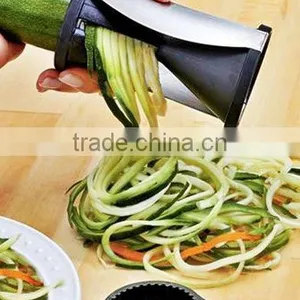 High Quality Commercial Tri-blade Plastic Spiral Vegetable Slicer thumbnail-6