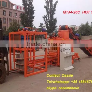 QTJ4-26C Full Automatically With Pallet Feeding System Hollow Block Making Machines,paver Machine,curb Stone Forming Machines thumbnail-1