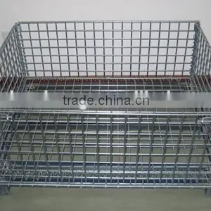 Hot Sale Easy Folding Storage Cage ,wire Container for Warehouse thumbnail-1