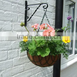 Decorative Wall Hanging Half Round Planters Hanging Basket With Metal Chain thumbnail-2