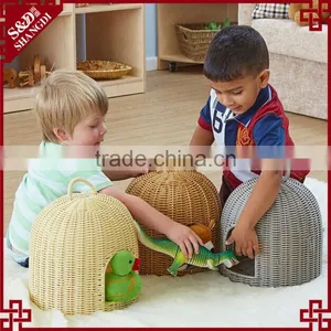 Eco-friendly Resin Wicker Woven Toy Storage Basket Baby Gift Baskets thumbnail-1