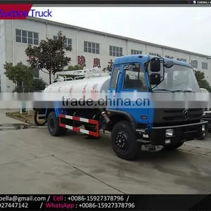 8-10m3 DONGFENG New Vacuum Suction Sewage Truck Price Cheap, Sewage Drainage Truck thumbnail-1