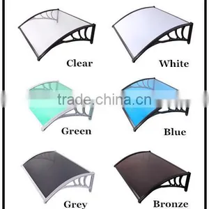YP60200 23.6X78in Clear Polycarbonate(plastic Bracket Awning) NEW DIY Door Canopies For Front Door Patio Rain Cover thumbnail-6