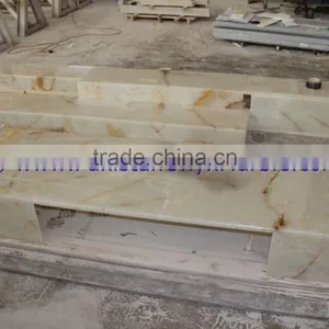 Handemade Good Price LIGHT LIGHT GREEN ONYX COUNTERTOPS thumbnail-6