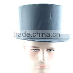 Fashion Party Black Magician Hat Foldable Top Cap thumbnail-1