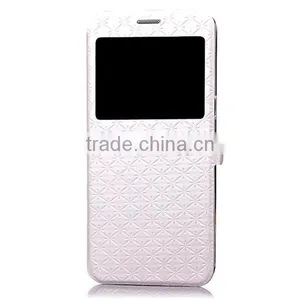 Embossing PU Leather Phone Case, Holder Stand Magnetic Flip Leather Case With Window For Samsung Note 7 thumbnail-5
