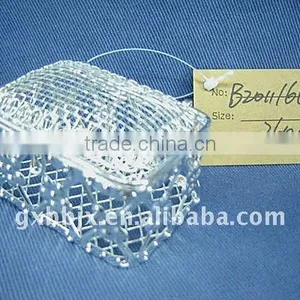 Rectangle Silver Wire Love Sweet Gift Box thumbnail-1