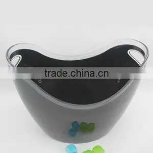 Plastic Double Layer Gold Ice Bucket thumbnail-1
