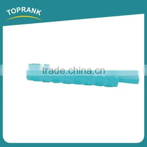 Toprank Promotional Food Grade Plastic Baking Fondant Rolling Pin Butterfly Pattern Chapati Rolling Pin thumbnail-1