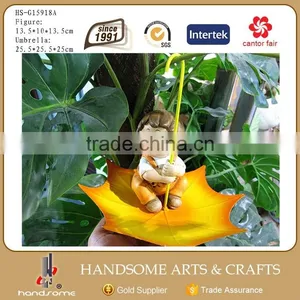 Garden Outdoor Decoration CeramicTortoise Figurine Animal Statue and Iron Umbrella Metal Bird Feeder thumbnail-5