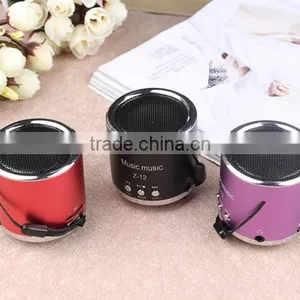 Mini Aluminum Alloy Vibration Loudspeaker Portable Mini Speaker With fm Radio Usb Charger thumbnail-5