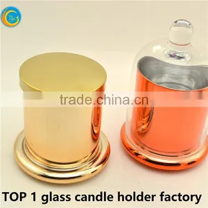 Large Glass Bell Candle Jars Bulk of Yufeng Craft thumbnail-4