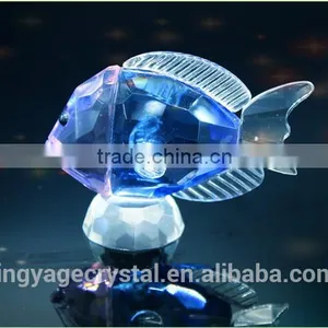 Colorful Transparent Crystal Seafish Model With Base as Crystal Anniversary Gifts or Delicate Wedding Gifts thumbnail-2