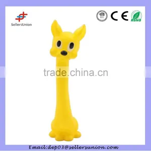 Vinyl Soft Rubber Eco-friendly Giraffe Pet Toy thumbnail-1