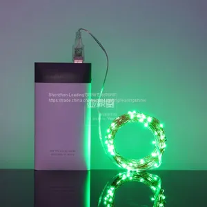 USB 5 Meter 50 Lights 10 Meter 100 Lights Colorful Munti Color Choosing Customized Copper String Fairy Firefly Light thumbnail-4