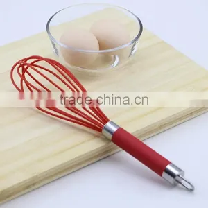 Red Silicone 5 Wire Loops Egg Beater thumbnail-1