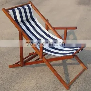 2016 Wooden Beach Chair With Canvas Fabric for Outdoor Furniture thumbnail-1