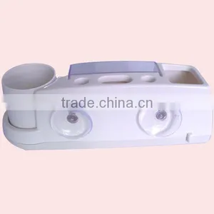 Plastic Wall Mounted Toothbrush Holder With Sucker thumbnail-6