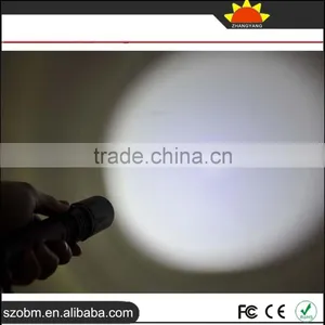 Wholesale HT-1690 T6 LED Focus Adjustable Zoomable LED Flashlight Torch With Magnetic Control thumbnail-5