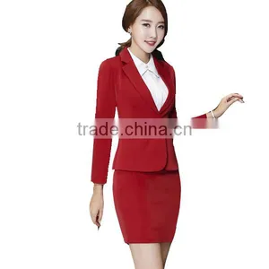 Sample Custom Fabric For Formal Office Uniforms For Women thumbnail-2