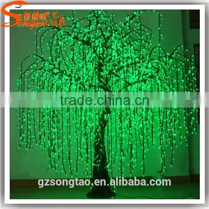 Factory Wholesale Artificial Weeping Led Lighted Willow Tree For Decoration thumbnail-2
