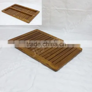 High Quality Waterproof Teak Wood Novelty Bath Mats thumbnail-1