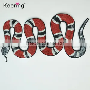 Fancy Applique Embroidery Snake Patches for Jeans Blouses WEF-110 thumbnail-1