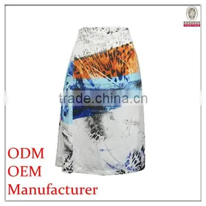 Retro Printed Long Tight Skirt thumbnail-1