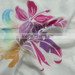 2016 Hot Sales Colourful Fresh Viscose/rayon Woven Fabric Various Printed for Ladies Dress, Hawaiian Print Rayon Fabric thumbnail-1