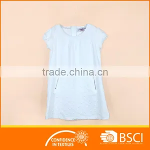 Summer Short Sleeve Fashion Girl Dress With Zipper thumbnail-1