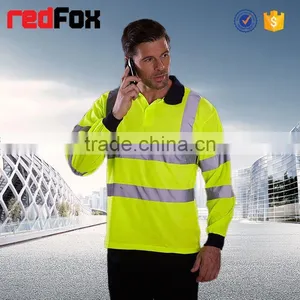 Red 100% Polyster Net Fabric Safety T-shirt for Running Polo Safety Red T-shirts 3m High Visible T-shirt thumbnail-1