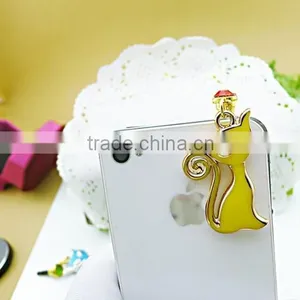 Good Selling 3.5 mm Earphone Dust Cap for Phone Cartoon Cat Design Earphone Cap Plug thumbnail-4